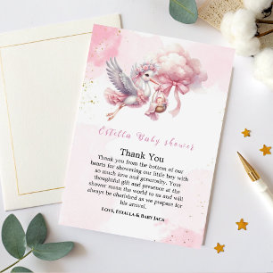 Tarjeta de agradecimiento para baby shower 'Nube R