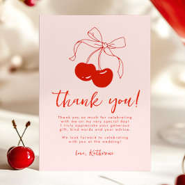 Tarjeta de agradecimiento para baby shower nupcial