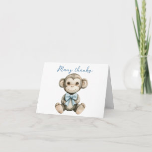 Tarjeta de agradecimiento para baby shower 'Oh Boy