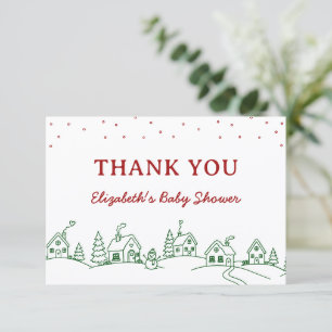 Tarjeta de agradecimiento para baby shower 'Se nec