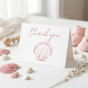 Tarjeta de agradecimiento para Baby Shower Sea You