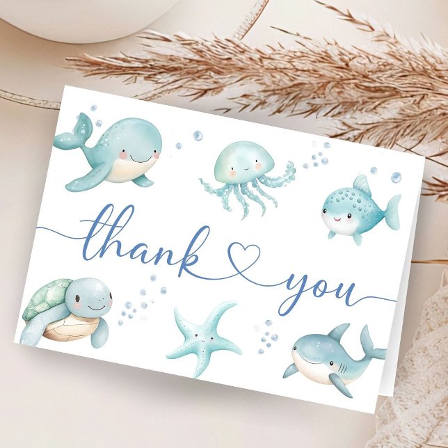 Tarjeta de agradecimiento para baby shower 'Under  (Subido por el creador)