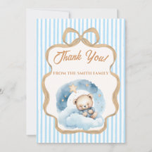 Tarjeta de agradecimiento para baby shower 'We Can