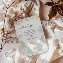 Tarjeta de agradecimiento para Baby Shower 'Wild O