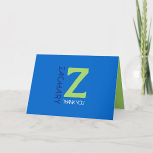 Tarjeta de agradecimiento para Bar Mitzvah de la C