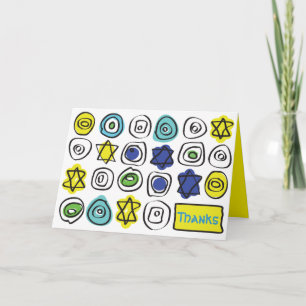 Tarjeta de agradecimiento para Bar y Bat Mitzvah C