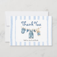 Tarjeta de agradecimiento para bebé Baby Shower Je