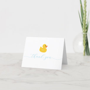 Tarjeta de agradecimiento para bebé de púas amaril