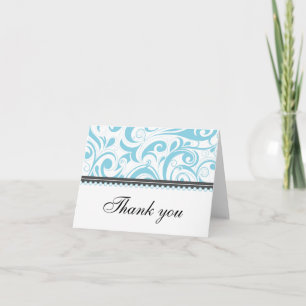 Tarjeta De Agradecimiento Para Bebés Bebés Azul