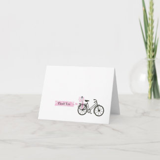 Tarjeta de agradecimiento para bicicletas