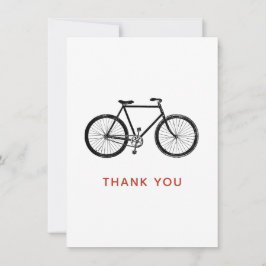 Tarjeta de agradecimiento para bicicletas, bicicle