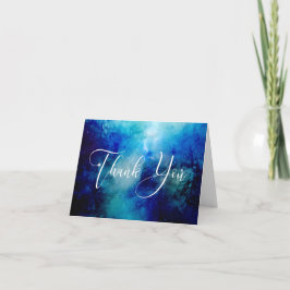 Tarjeta de agradecimiento para Blue Nebula Galaxy