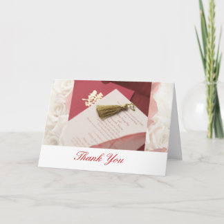 Tarjeta de agradecimiento para boda