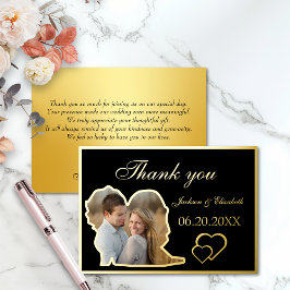 Tarjeta de agradecimiento para Boda de fotografía