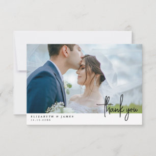 Tarjeta de agradecimiento para Boda de fotos de do