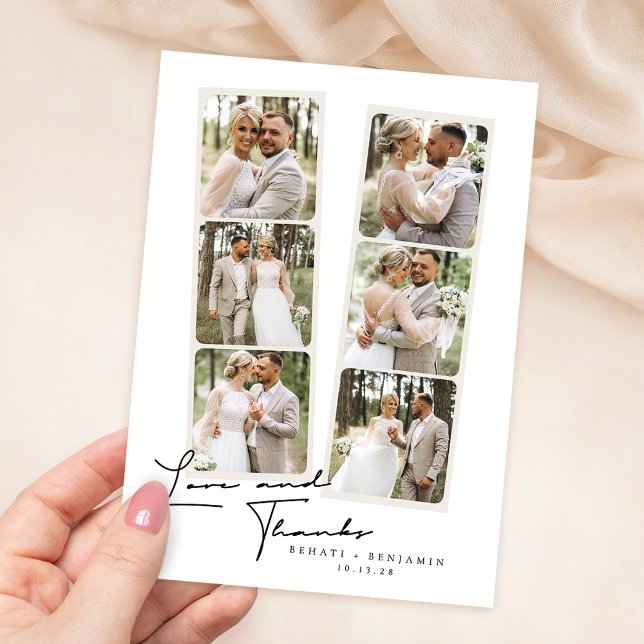 Tarjeta de agradecimiento para Boda de fotos Moder (Subido por el creador)