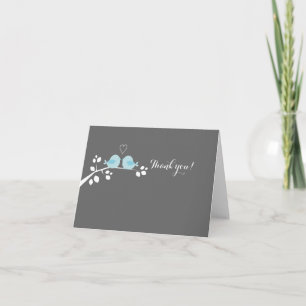 Tarjeta de agradecimiento para boda de pareja Pája