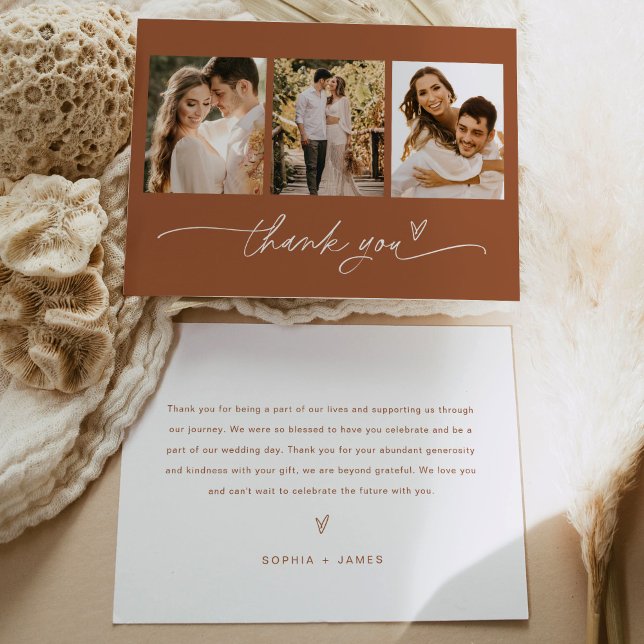 Tarjeta de agradecimiento para Boda fotográfico de (Subido por el creador)