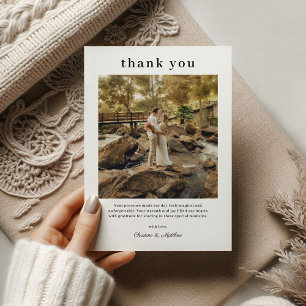Tarjeta de agradecimiento para Boda fotográfico mo