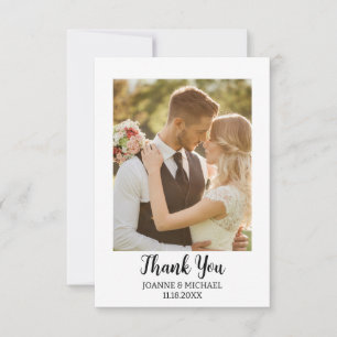 Tarjeta de agradecimiento para Boda fotográfico mo