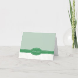 Tarjeta de agradecimiento para Boda o ducha, verde