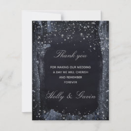 Tarjeta de agradecimiento para Boda Starry Night d