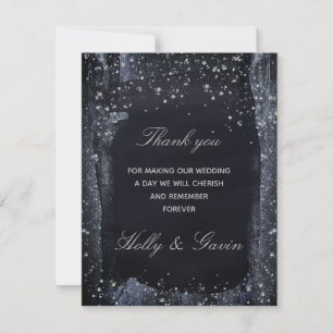 Tarjeta de agradecimiento para Boda Starry Night d