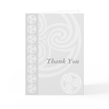 Tarjeta de agradecimiento para Bodas celtas o esco