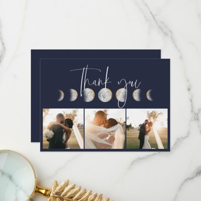 Tarjeta de agradecimiento para Bodas de la fase do (Anverso/Reverso In Situ)