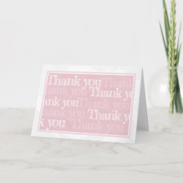 Tarjeta de agradecimiento para bodas/profesores/am