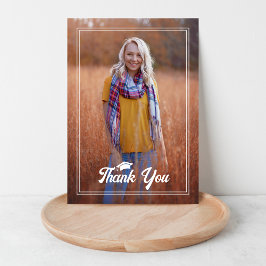 Tarjeta de agradecimiento para Boho Birds Graduati