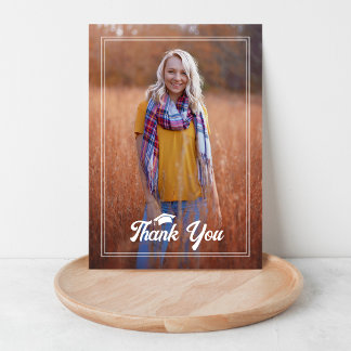 Tarjeta de agradecimiento para Boho Birds Graduati