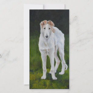 Tarjeta de agradecimiento para Borzoi Puppy Dog Ar