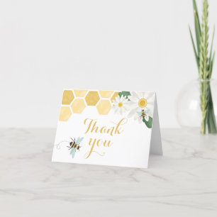 Tarjeta de agradecimiento para Bride to Bee