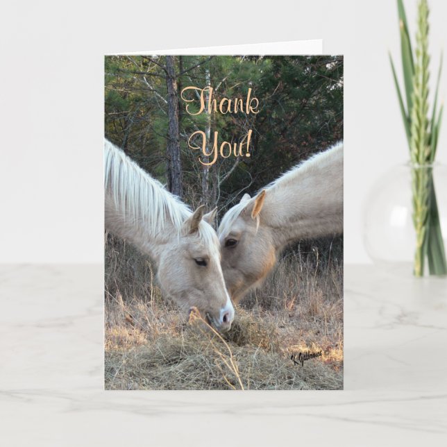 Tarjeta de agradecimiento para caballos (Anverso)