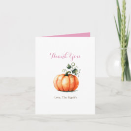 Tarjeta de agradecimiento para calabaza acuática r