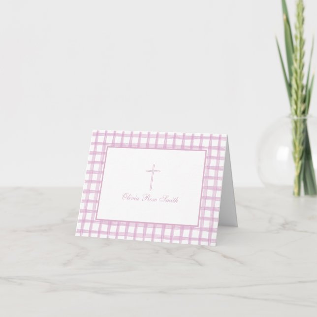Tarjeta de agradecimiento para celebración de dedi (Anverso)