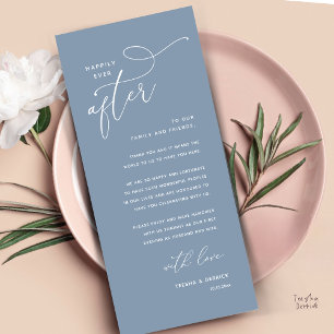 Tarjeta de agradecimiento para cena de boda Felice
