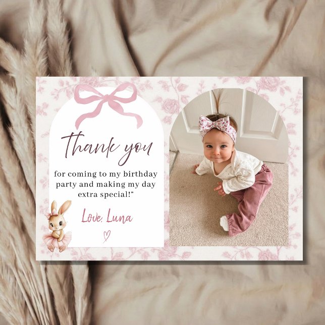 Tarjeta de agradecimiento para cumpleaños de niña  (Subido por el creador)