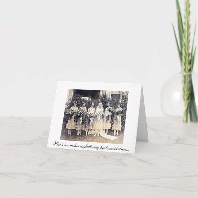 Tarjeta de agradecimiento para dama de honor2 (Anverso)