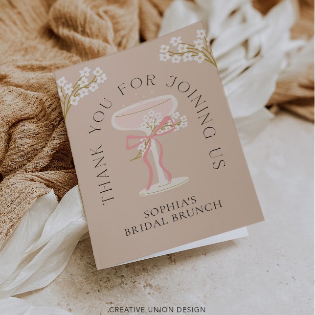 Tarjeta de agradecimiento para Desayuno Nupcial y  (Subido por el creador)