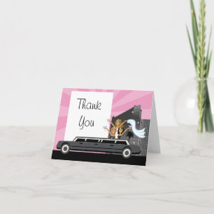 Tarjeta de agradecimiento para despedida de solter