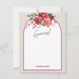 Tarjeta de agradecimiento para despedida de solter