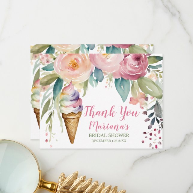 Tarjeta de agradecimiento para despedida de solter (Anverso/Reverso In Situ)