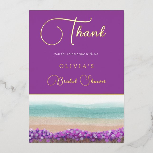 Tarjeta de agradecimiento para despedida de solter (Anverso)