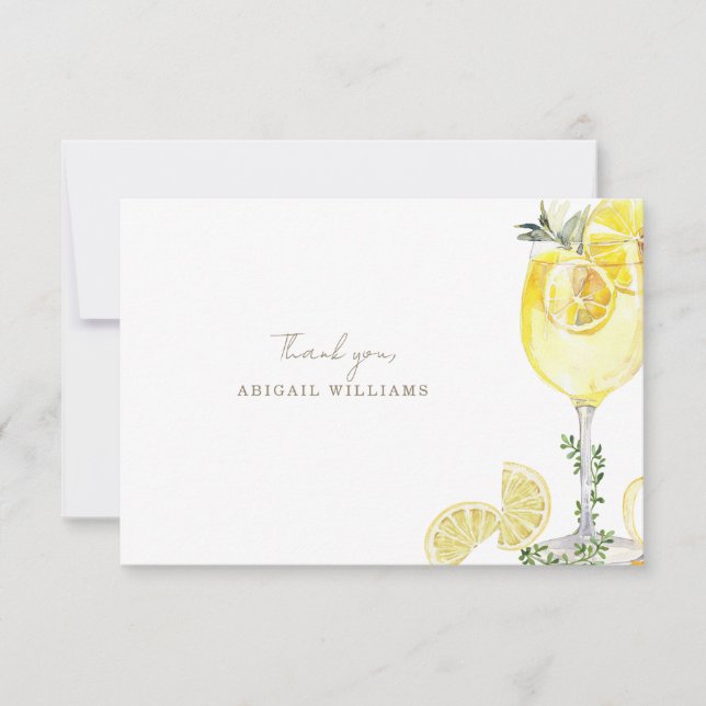 Tarjeta de agradecimiento para despedida de solter (Anverso)