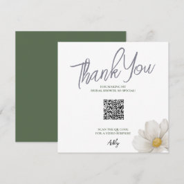Tarjeta de agradecimiento para despedida de solter