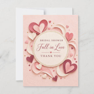Tarjeta de agradecimiento para despedida de solter