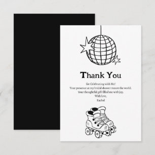 Tarjeta de agradecimiento para despedida de solter
