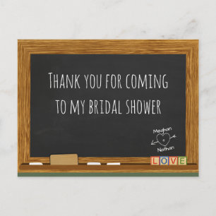 Tarjeta de agradecimiento para despedida de solter